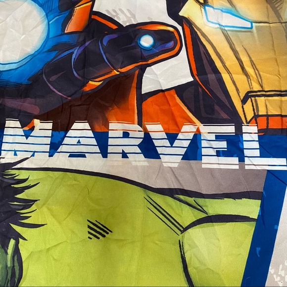 Marvel Avengers Single Reversible Duvet Cover Multicoloured Microfibre 78” x 55” - Picture 8 of 10